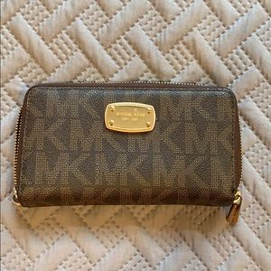 Michael Kors Brown Logo Wallet